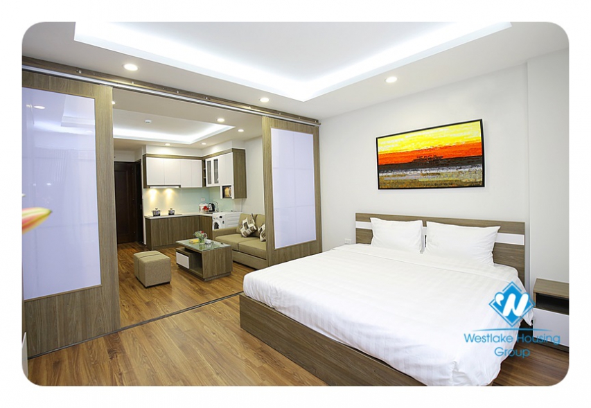Nice one bedroom apartment for rent in a brand-new building in Ba Dinh
